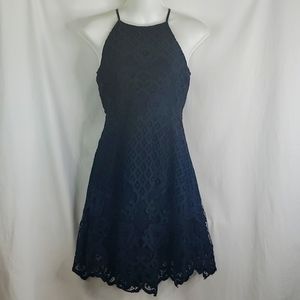 Black swan black lace dress sz Small